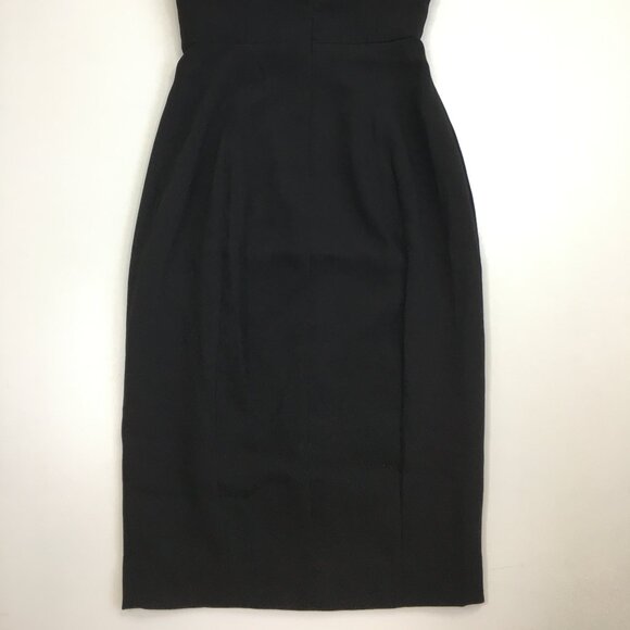 HOUSE OF CB Black Feather Inserts Sleeveless Dress - Picture 10 of 10